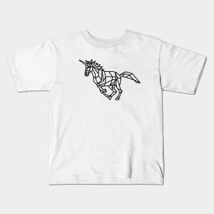 Geometric Unicorn Kids T-Shirt